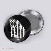 American Flag State Of Georgia Distressed Patriotic Button thumb 0