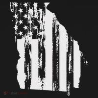 American Flag State Of Georgia Distressed Patriotic Women's Hoodie thumb 2