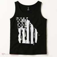American Flag State Of Georgia Distressed Patriotic Tank Top thumb 2