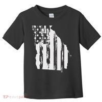 American Flag State Of Georgia Distressed Patriotic Toddler T-Shirt thumb 0