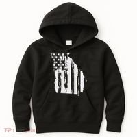 American Flag State Of Georgia Distressed Patriotic Kids Hoodie thumb 0
