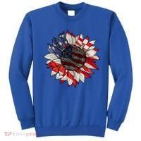 American Flag Sunflower 4th Of July Sweatshirt thumb 0
