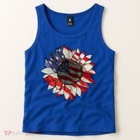 American Flag Sunflower 4th Of July Tank Top thumb 2