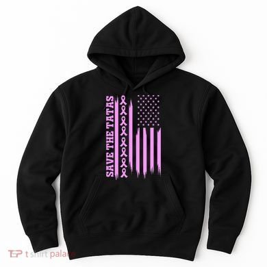 American Flag Save The Tatas Hoodie