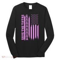 American Flag Save The Tatas Long Sleeve Shirt thumb 0
