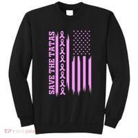 American Flag Save The Tatas Sweatshirt thumb 0