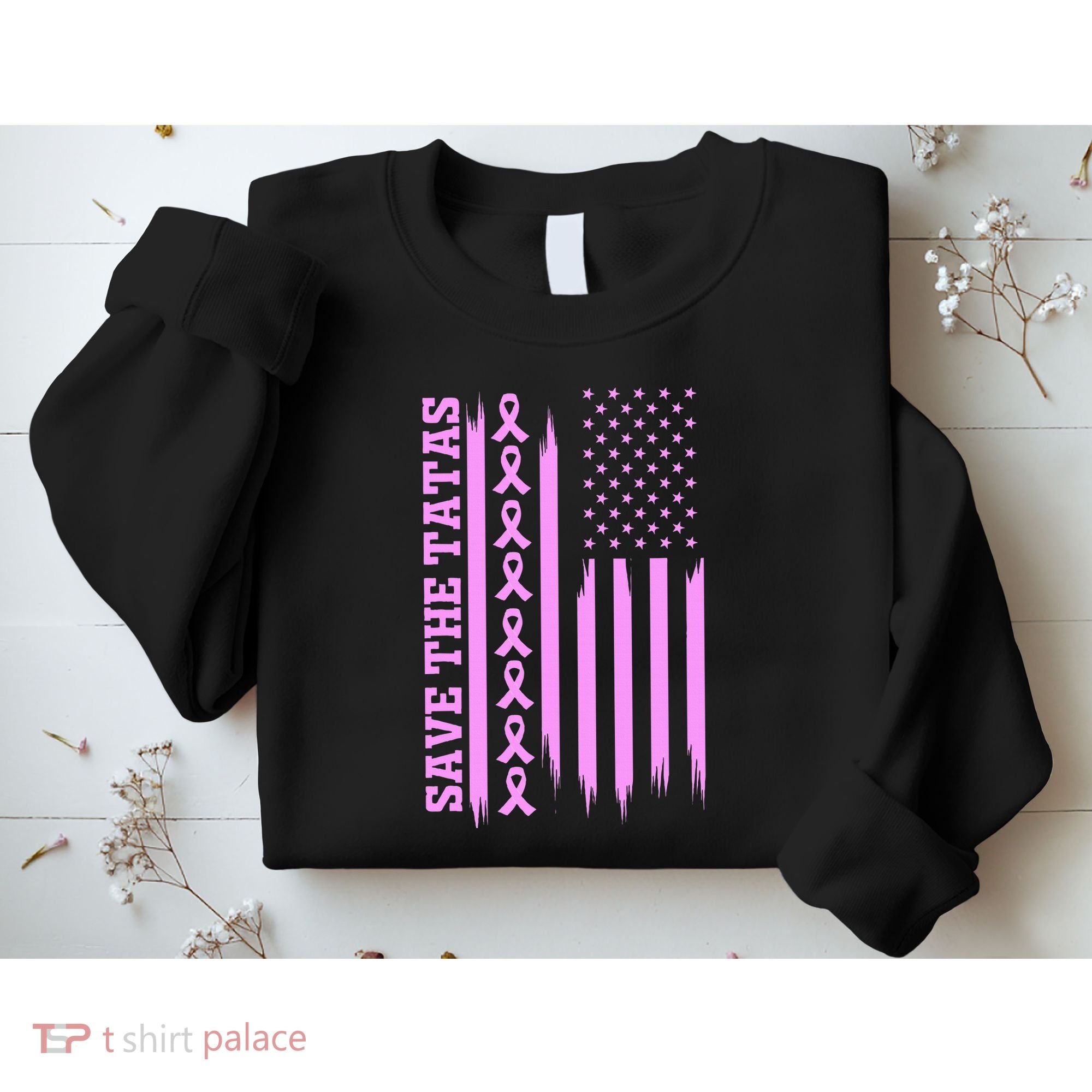 American Flag Save The Tatas Sweatshirt
