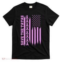 American Flag Save The Tatas T-Shirt thumb 0