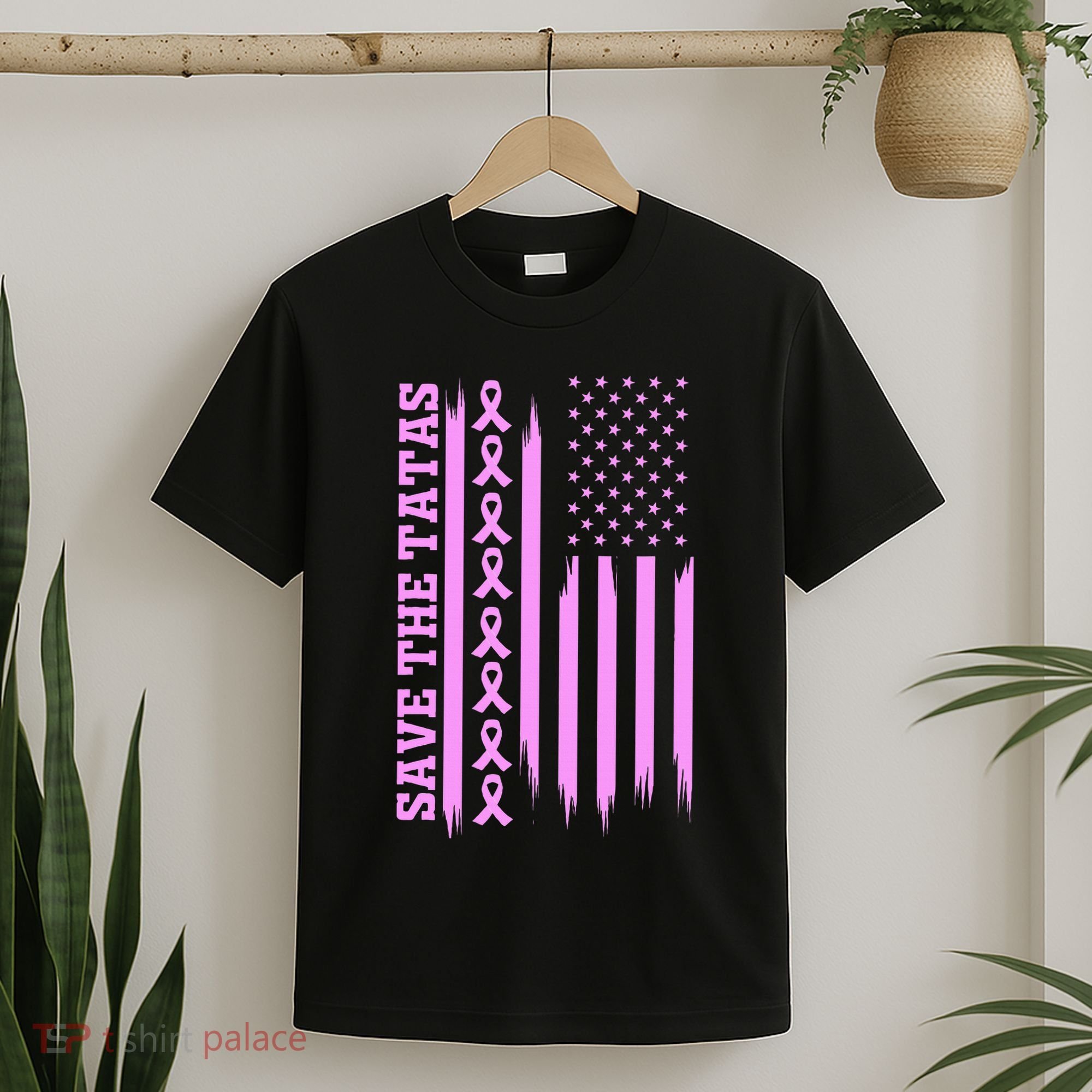American Flag Save The Tatas T-Shirt