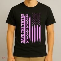 American Flag Save The Tatas T-Shirt thumb 3