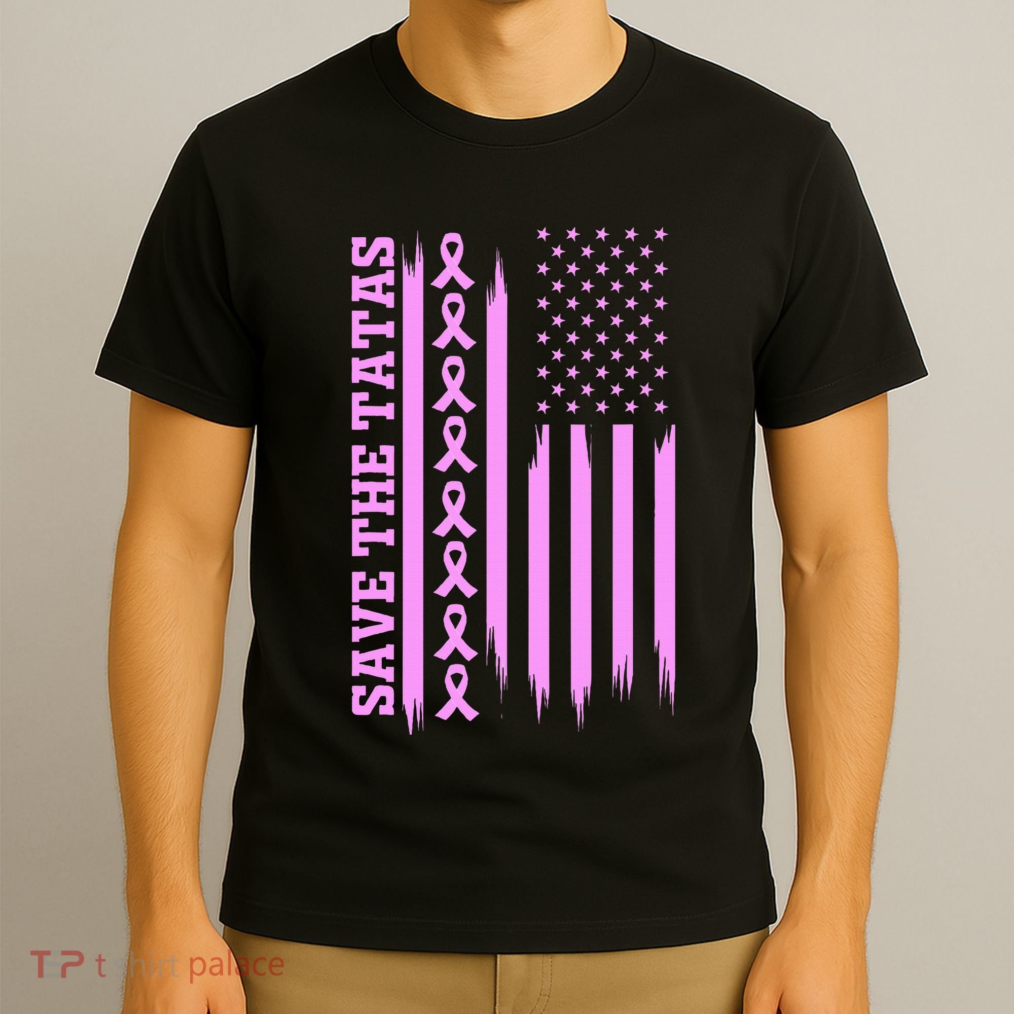 American Flag Save The Tatas T-Shirt