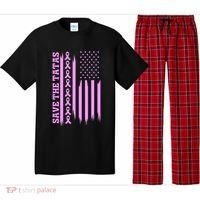 American Flag Save The Tatas Pajama Set thumb 0