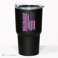 American Flag Save The Tatas Tumbler thumb 0