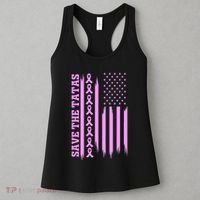 American Flag Save The Tatas Women's Tank Top thumb 3