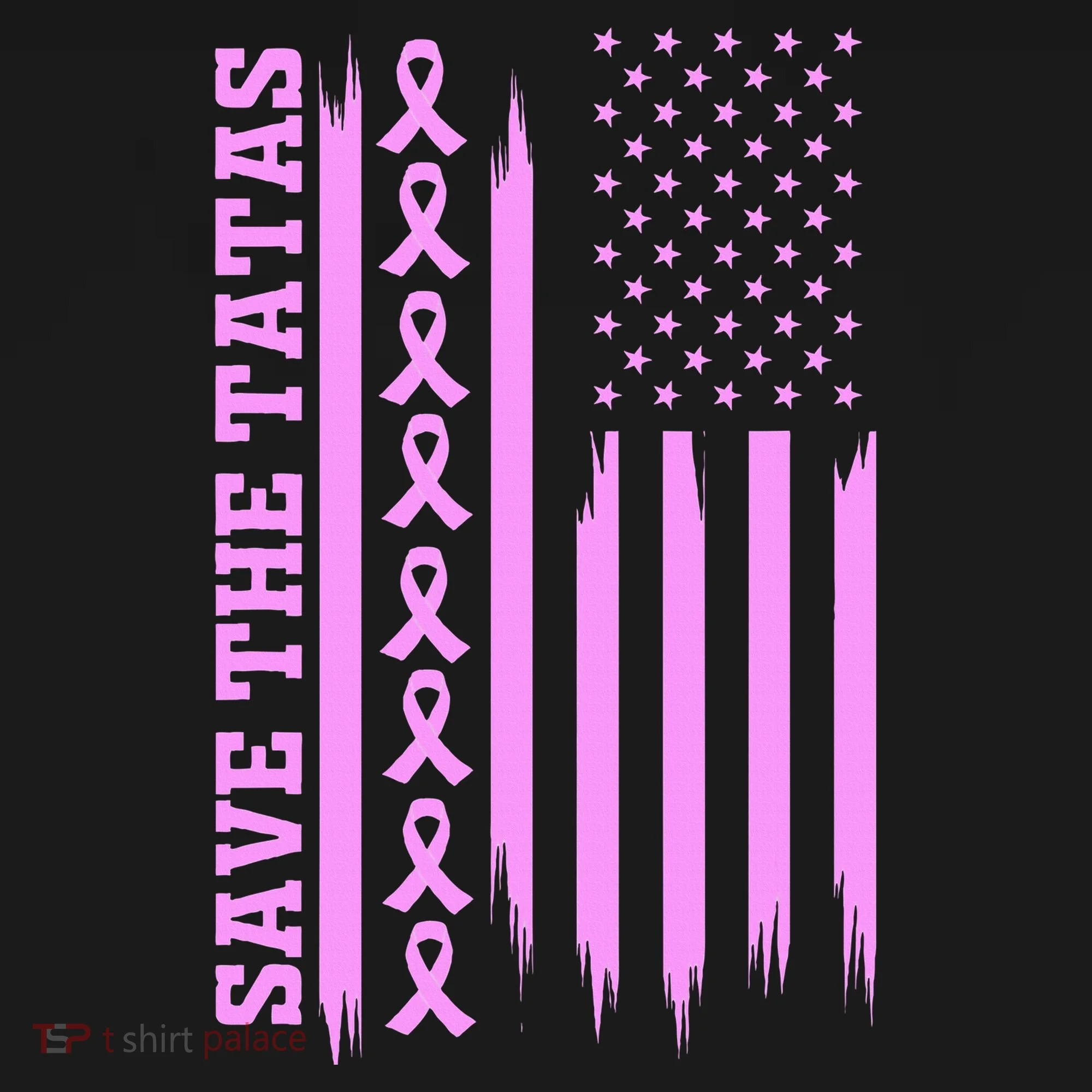 American Flag Save The Tatas Baby Bodysuit