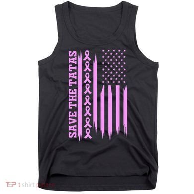 American Flag Save The Tatas Tank Top