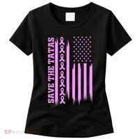 American Flag Save The Tatas Women's T-Shirt thumb 0