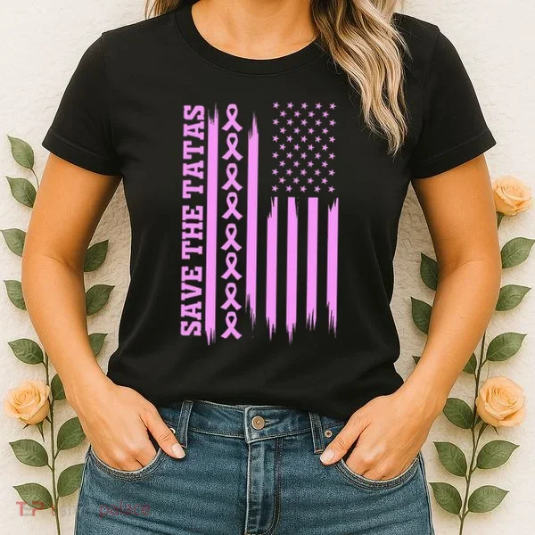 American Flag Save The Tatas Women's T-Shirt