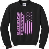 American Flag Save The Tatas Kids Sweatshirt thumb 0