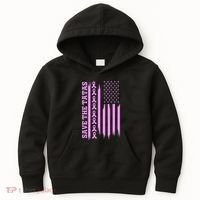 American Flag Save The Tatas Kids Hoodie thumb 0