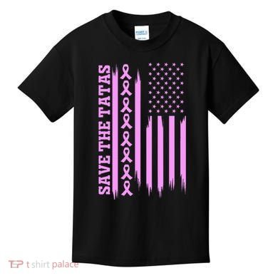 American Flag Save The Tatas Kids T-Shirt