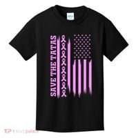 American Flag Save The Tatas Kids T-Shirt thumb 0