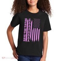 American Flag Save The Tatas Kids T-Shirt thumb 2