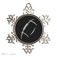 American Football Silhouette Football Ornament thumb 0