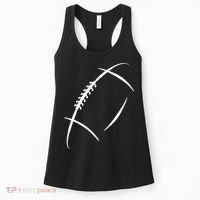 American Football Silhouette Football Women's Tank Top thumb 0