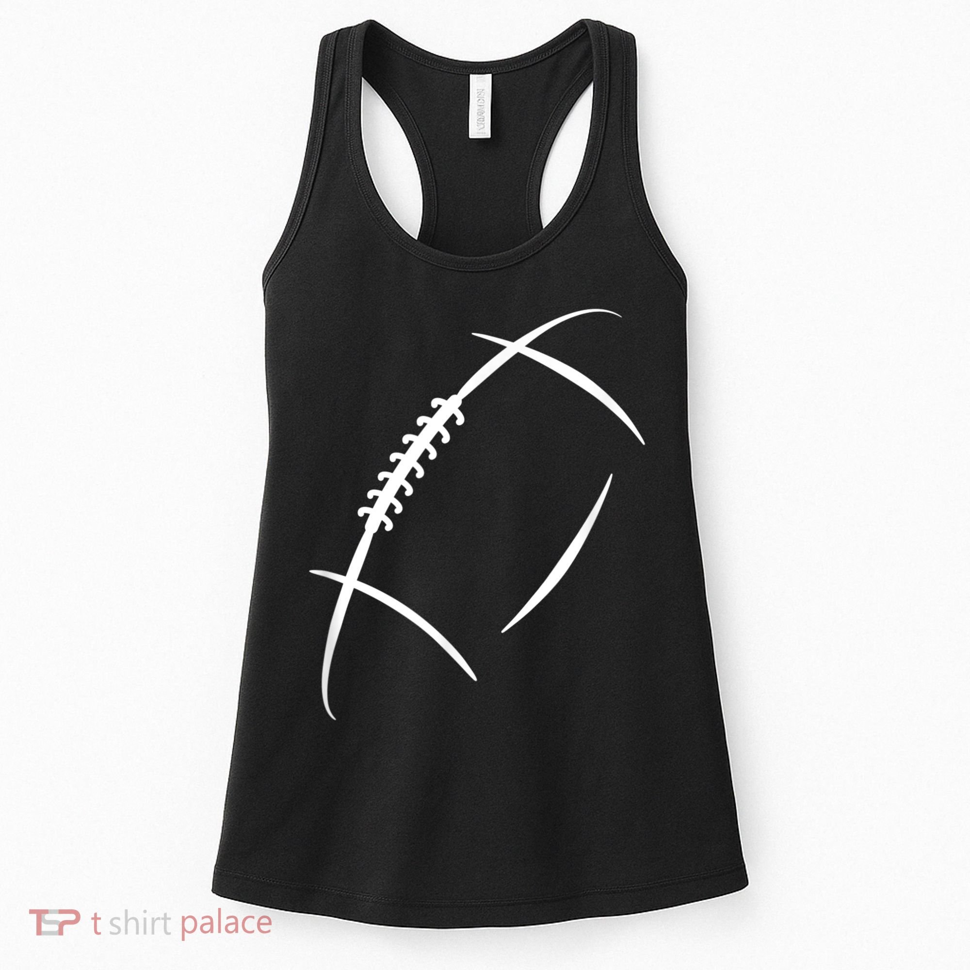 American Football Silhouette Football Women's Tank Top