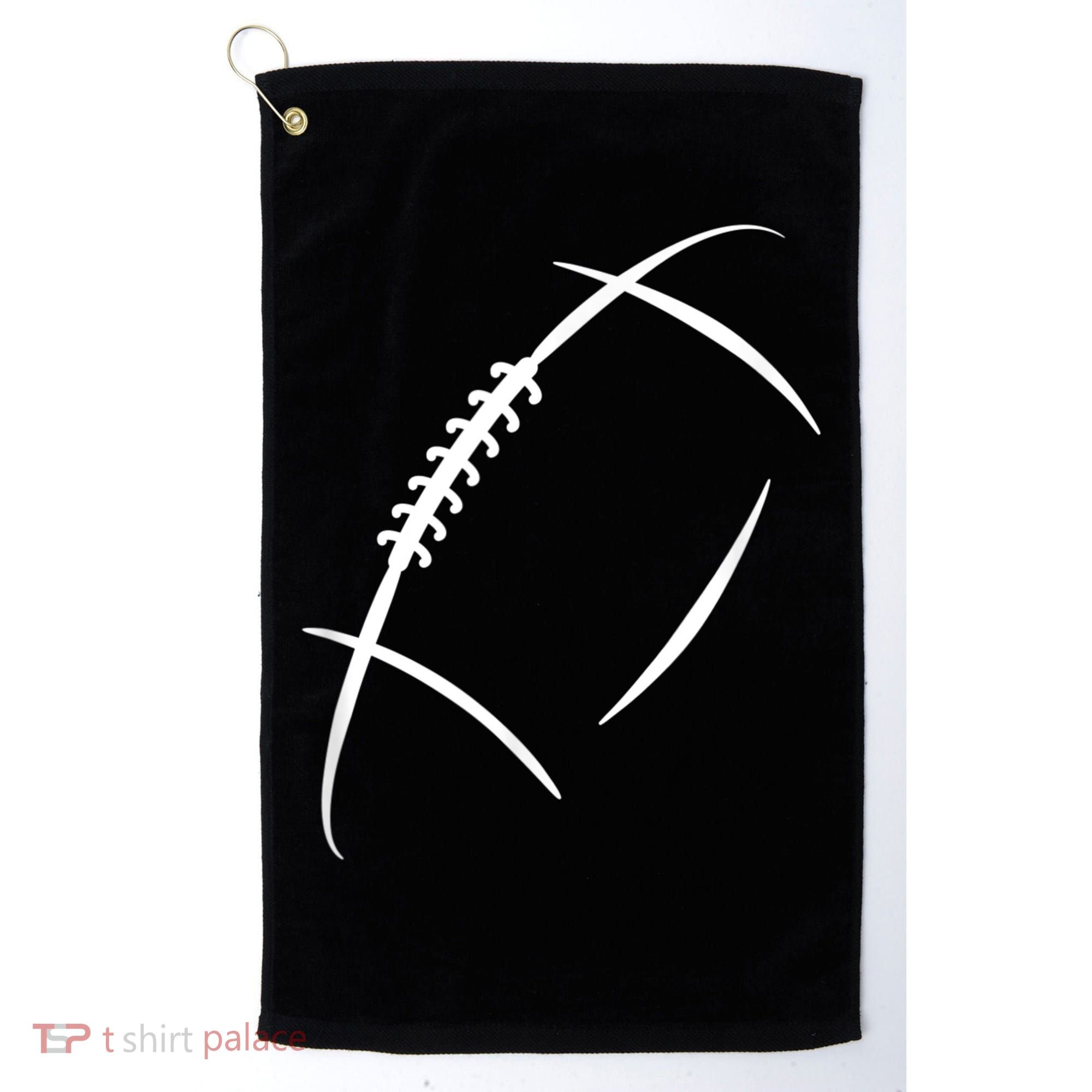 American Football Silhouette Football Golf Towel