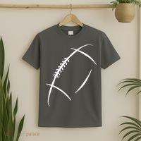 American Football Silhouette Football T-Shirt thumb 2