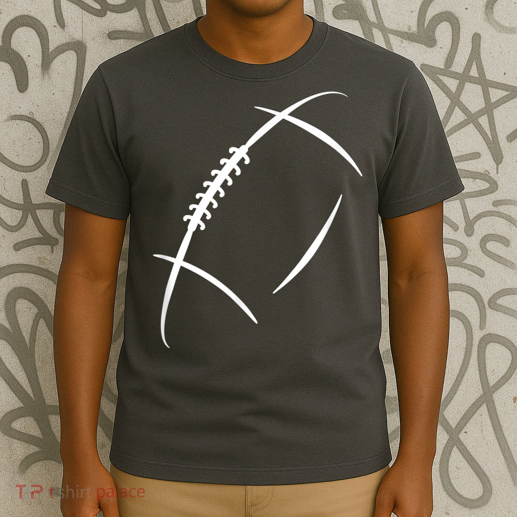 American Football Silhouette Football T-Shirt