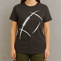 American Football Silhouette Football T-Shirt thumb 4