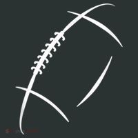 American Football Silhouette Football T-Shirt thumb 7