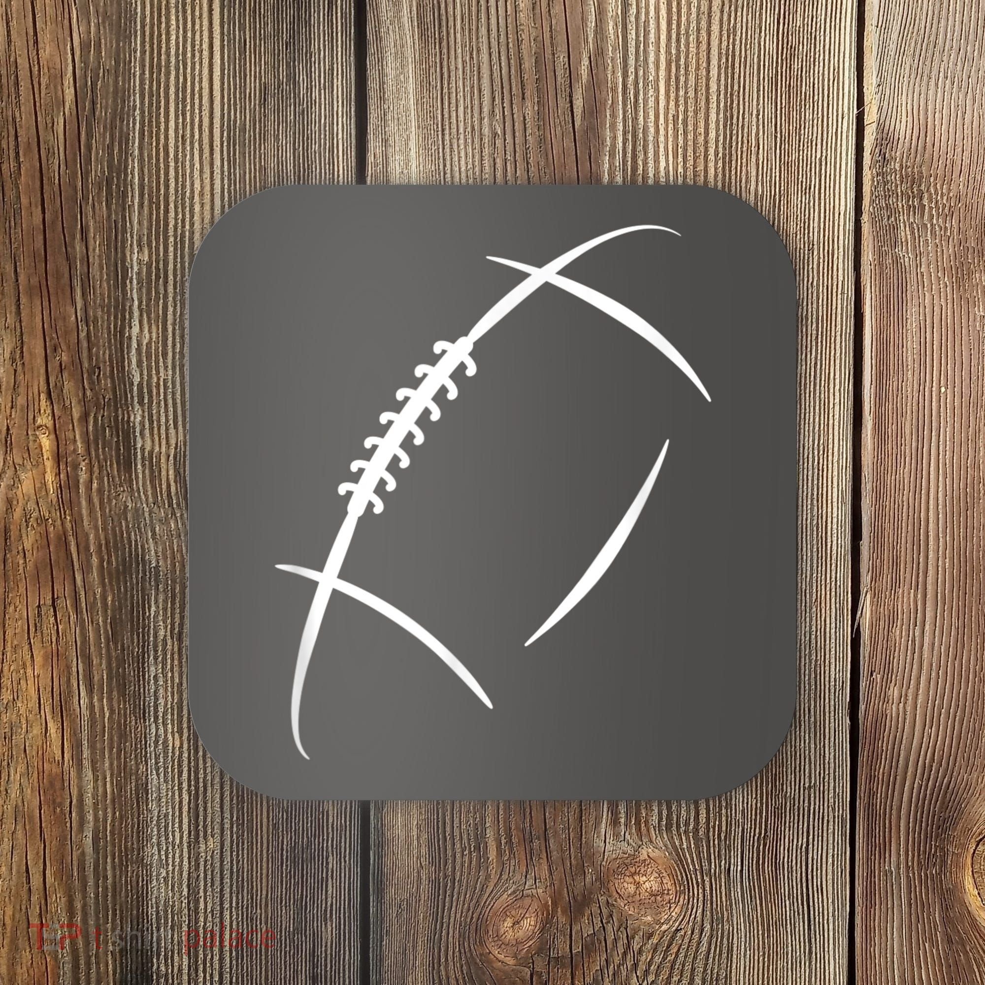 American Football Silhouette Football Coaster