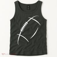 American Football Silhouette Football Tank Top thumb 2