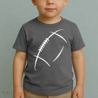 American Football Silhouette Football Toddler T-Shirt thumb 2