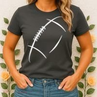 American Football Silhouette Football Women's T-Shirt thumb 2