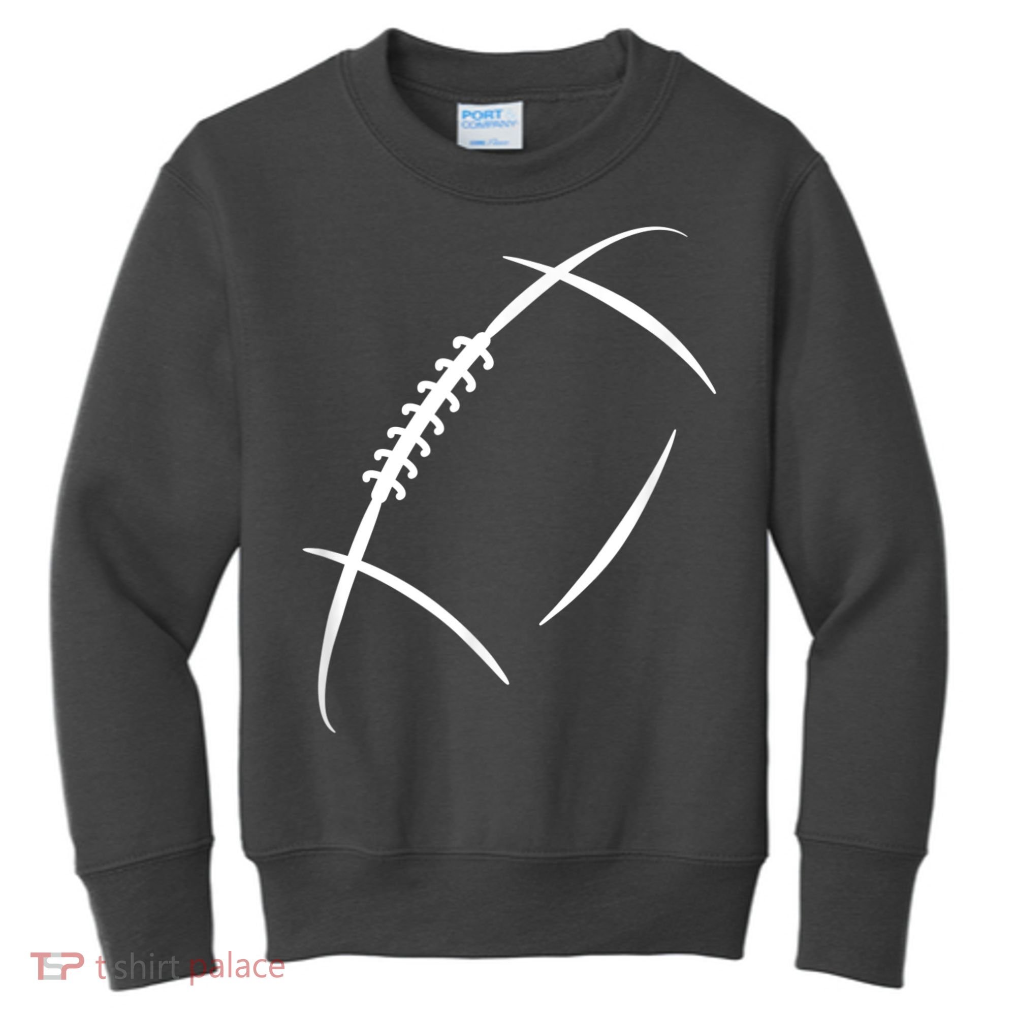 American Football Silhouette Football Kids Sweatshirt