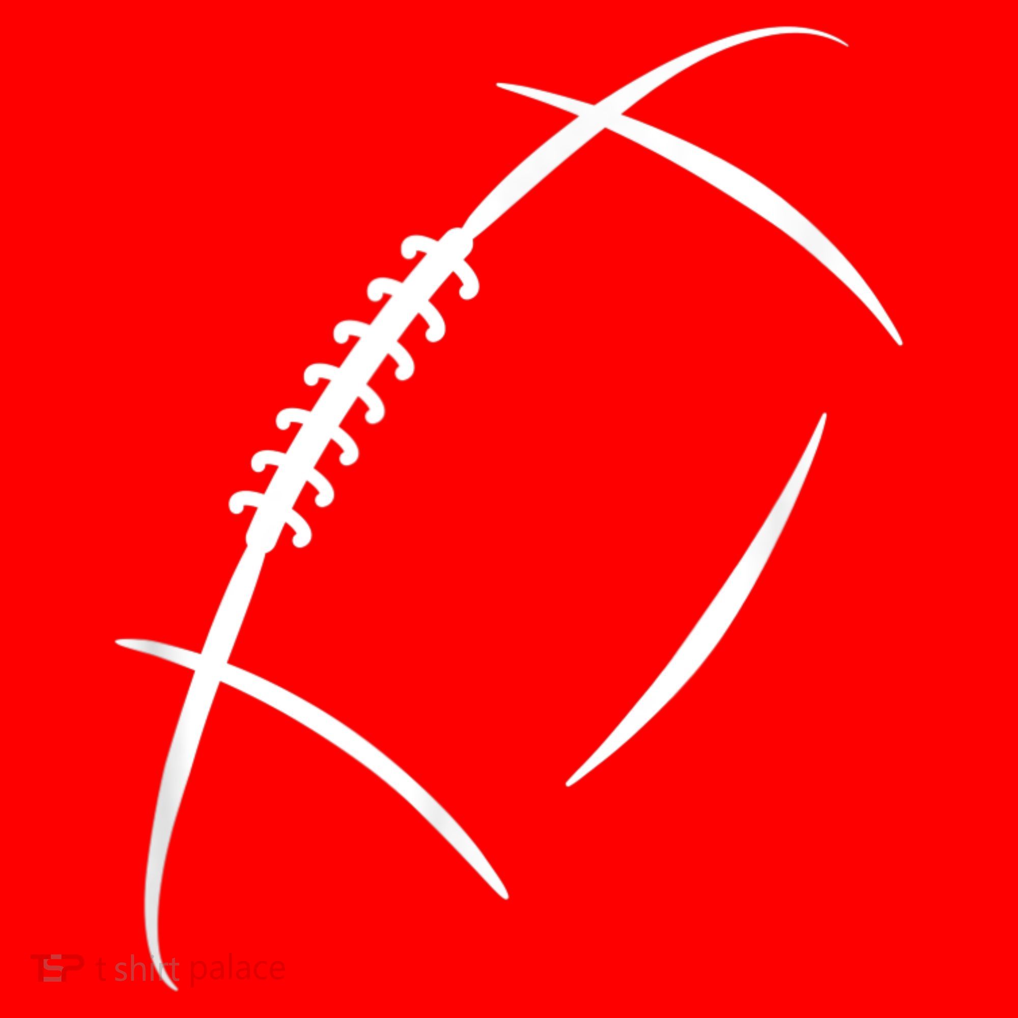 American Football Silhouette Football Santa Hat