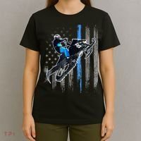 American Flag Snowmobile Shirt Men Snowmobile Riding Gift T-Shirt thumb 4
