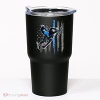American Flag Snowmobile Shirt Men Snowmobile Riding Gift Tumbler thumb 0