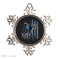 American Flag Snowmobile Shirt Men Snowmobile Riding Gift Ornament thumb 0