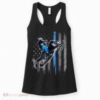American Flag Snowmobile Shirt Men Snowmobile Riding Gift Women's Tank Top thumb 0