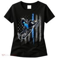 American Flag Snowmobile Shirt Men Snowmobile Riding Gift Women's T-Shirt thumb 0