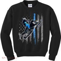 American Flag Snowmobile Shirt Men Snowmobile Riding Gift Kids Sweatshirt thumb 0