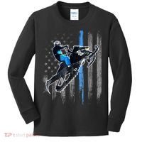 American Flag Snowmobile Shirt Men Snowmobile Riding Gift Kids Long Sleeve Shirt thumb 0