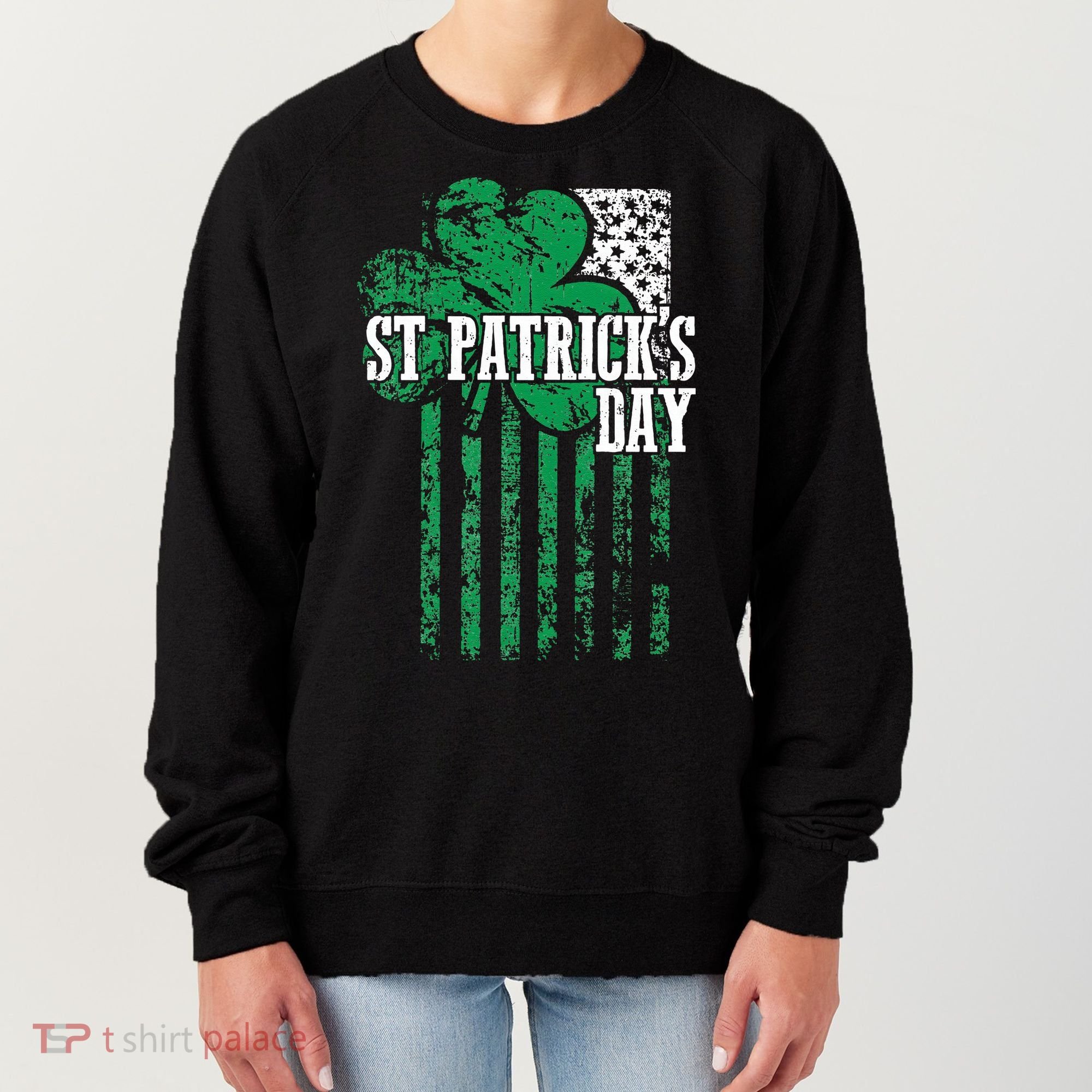 American Flag Saint Patricks Day For And Women Women's Sweatshirt