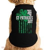 American Flag Saint Patricks Day For And Women Doggie Tank thumb 0
